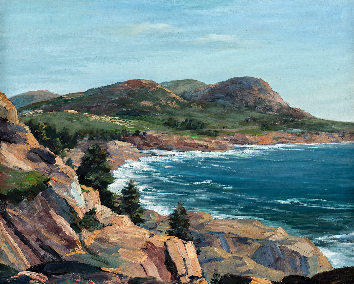 Maine Seashore Image